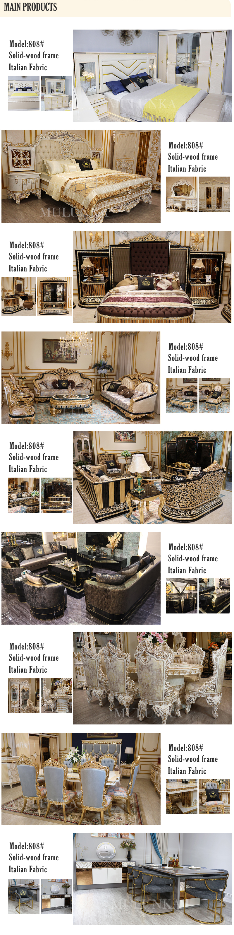 Modern Luxury Marble Top Dining Table Set 6-Seater Rectangular Gold Metal Furniture with 4 Chairs for Hotels Detail Pic 4 13